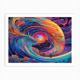 Psychedelic Wave Art Print