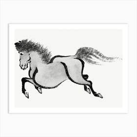 Hokusai Horse Running Art Print