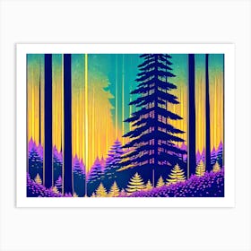 Night In The Forest Art Print