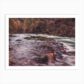 Autumn River Art Print