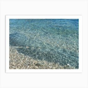 Clear water and rocks in a Mediterranean bay Art Print