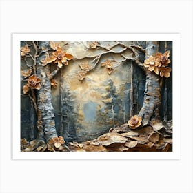 Bark Lifelike Landscapes 1 Art Print