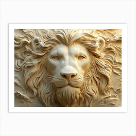 Lion Head 11 Art Print