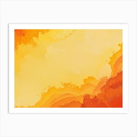 Abstract Orange Background 1 Art Print