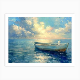 Boat In The Sea 2 Art Print