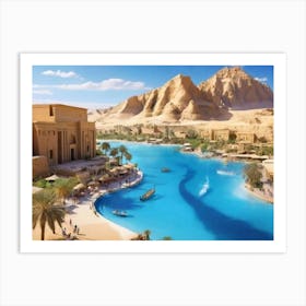 Egyptian Lake Art Print