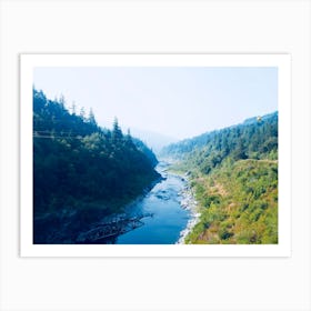 Aerial View Of A River Art Print