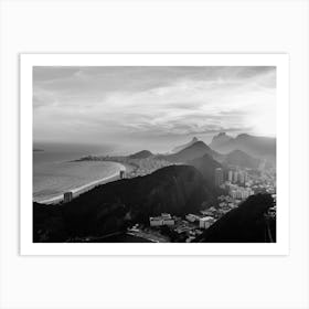 Views From The Sugar Loaf In Rio   Beach Art Print