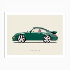 Porsche 911 Turbo 993 Car Style Art Print