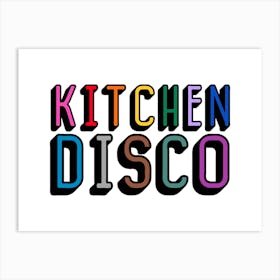 Kitchen Disco Rainbow Art Print