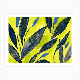 Yellow And Blue 1 Art Print