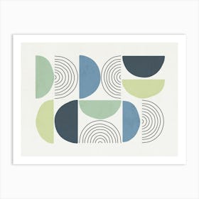 Abstract Art - Bl09 Art Print