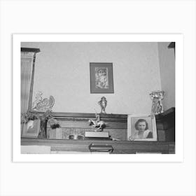 Ornaments On Top Of Piano In Living Room Of Fruit Farmer Placer County, California, These Farmers Have Had Art Print