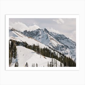 Ski Lift Mountain Art Print