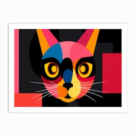 Cat Face 1 Art Print