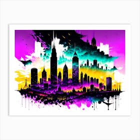 City Skyline Art Print