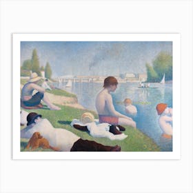 Bathers At Asnieres, Georges Seurat Art Print