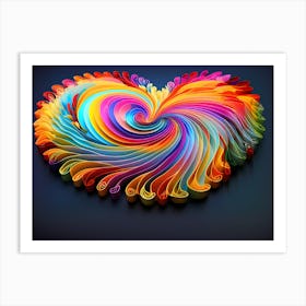 Colorful Heart Art Print