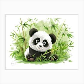 Panda Baby - nursery decoration Art Print