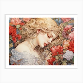 Dream Of Roses Art Print