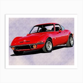 Opel GT Art Print