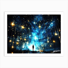 Star Fall Skies - Dreamscape Art Print