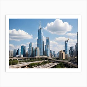 Skyline Of cityscape Art Print