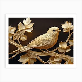 Bird On A Branch Art Print