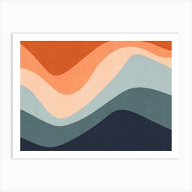 Abstract Wave - Cf01 Art Print