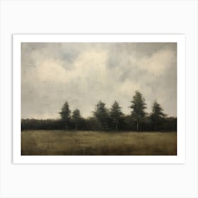 Rustic Forest Painting Art Print