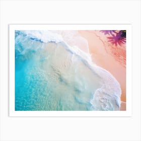 Aerial View Of The Beach Art Print