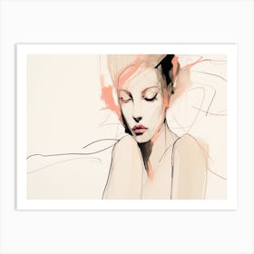 Abstract Of A Woman 1 Art Print