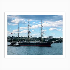 Ship In Sydney S Harbour Art Print