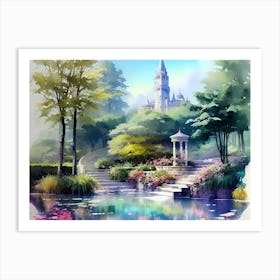 Castle In The Park Art Print