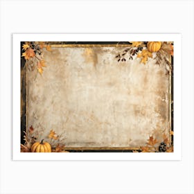 A Vintage Thanksgiving Themed Backdrop Illustrating The Fusion Of Rustic Material And Luxurious Ant (3) Art Print