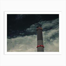 Close Up Of The Power Station Chimney Of Reading In Tel Aviv That In Israel Art Print