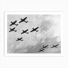 A Formation Of Hawker Hurricane Fighters October 1940 Art Print