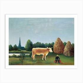 Scene In Bagneux On The Outskirts Of Paris, Henri Rousseau Art Print