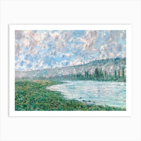 The Seine At Vétheuil, Claude Monet Art Print