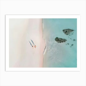 Aerial View Of A Beach 4 Art Print