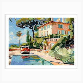 House By The Pool 4 Art Print