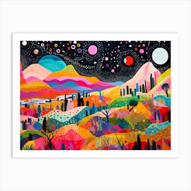 Abstract Space Art Print