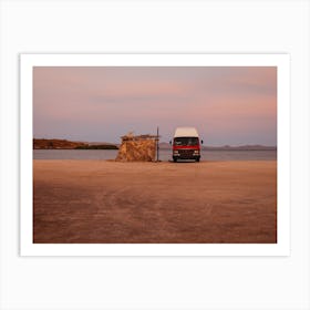 The Campervan Life, Sunset In Mexico Art Print