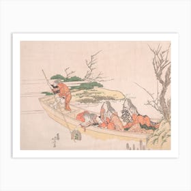 Gathering Sea Weed, Katsushika Hokusai Art Print