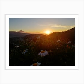 Teide Sunset from Cran Canaria Art Print