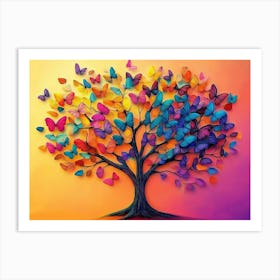 Butterfly Tree 1 Art Print