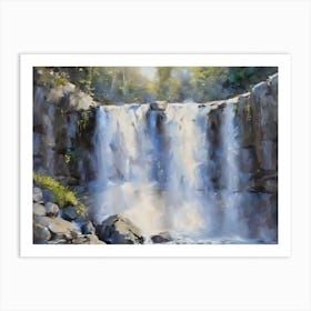 Waterfall art Art Print