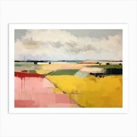 Abstract Farmland Landscape Art Print