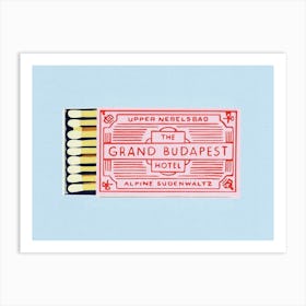 The Grand Budapest Matchbox Art Print