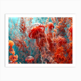 Jellyfish Flower Art Print